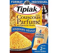 Tipiak Couscous Perfumed with Spices of the World 4 Sachets for Baking 2 Minimum 4 x 65 g