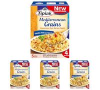 Tipiak Mediterranean Grains with Herbs & Spices 2 x100g (Pack of 4)