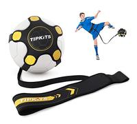 Tipkits Solo Soccer Trainer with Upgraded Leather Fixation, Hands Free Training Belt for Kids Adults
