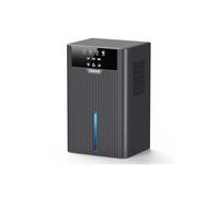 Tipkook 2.4L Dehumidifier for Bedroom with Auto Shut off, 24H Timer, 3 Modes, High Efficiency & Energy Saving, 10-Colors Lights, Ultra-Quiet Dehumidifier for Drying Clothes