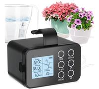 Tipkook Automatic Plant Waterer Indoor, Self Watering System, Indoor Drip Irrigation kit Programmable Timer with Smart Humidity Detection Function (Black)