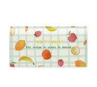 Tipmile Checkbook Covers for Personal Checkbook, PU Leather Checkbook Holder for Women & Men with Elastic Band - Effortless Sophistication, Colorful Sour Sweet, 7 x 3.74 x 0.45 inches, Compact, Retro