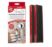 TipNot Adhesive Furniture Anchor, No-Drill, Aesthetic & Invisible Once Installed, Anti-Tip Furniture Safety Anchor to Childproof and Babyproof Your Home, Holds Up to 300 Pounds, 2-Pack