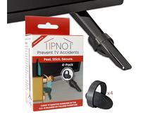 TipNot TV Anchor, No-Drill, Anti-Tip, Adhesive TV Safety Straps - Just Peel & Stick to Childproof and Babyproof Your Home 4-Pack