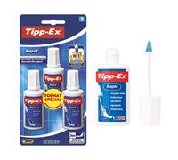Tipp-Ex Blister Pack of 3 Bottles of Rapid Correction Fluid