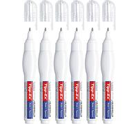 Tipp-Ex Correction Pen Shake 'n Squeeze (Precise and Quick-Drying Correction, Blister of 3 x 8 ml Correction Pen), 6er-Pack