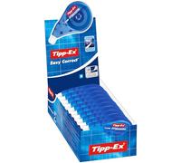 Tipp-Ex Easy Correct Correction Tape - Box of 10 Extra-Long Tear-Resistant Plastic Film- 12 m x 4.2 mm