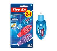 Tipp-Ex Micro Tape Twist - Assorted Colours (Value Pack of 2, Plus 1 Free)