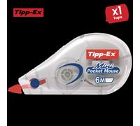 Tipp-Ex Mini Pocket Mouse Correction Tape Roller, White, 6m for Quick Edits ( 1 Pack ) in White Tipp-Ex White