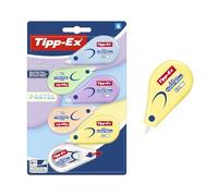 TIPP-Ex Mini Pocket Mouse Correction Tapes Pastel (6 m x 5 mm) - 5 Pastel and 1 Clear Dispenser Colours, Pack of 6