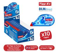 TIPP-EX POCKET MOUSE CORRECTOR WHT PK10