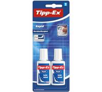 BIC Tipp-Ex Rapid Correction Fluid 20 ml Foam Applicator – Pack of 2, White