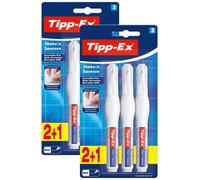 Tipp-Ex Shake and Squeeze Correction Pen 8 ml Each Ideal for the Office, Home Office or School - 2 x Pack of 3