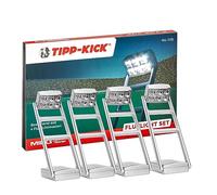 TIPP-KICK Floodlight Set with Masts, up to 19 cm High I Floodlights for your Table Football Game I Original Football Accessories I 4-piece Set I Grey