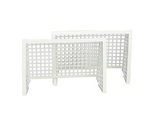 TIPP-KICK Plastic Goal Set I 2-Piece Set I Original Table Football Game Accessories I Spare Parts I White