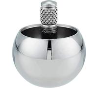 Tippe Top Metal Top Turn Over Stainless Steel Top Amazing Toy Gift, Silver