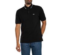 Tipped Collar Polo Shirt Black XXL
