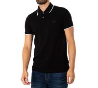 Tipped Logo Polo Shirt Black M