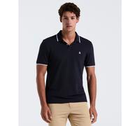 Tipped Pique Polo Shirt In Dark Sapphire