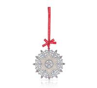 Tipperary Crystal 13240 Pearl Snowflake Hanging Decoration - P6343