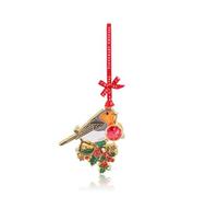 Tipperary Crystal Christmas Robin Gem Decoration - Festive Hanging Ornament with Sparkling Detail