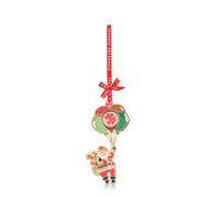 Tipperary Crystal Christmas Santa with Balloons Gem Decoration - Festive Hanging Ornament with Sparkling Detail