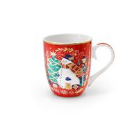 Tipperary Crystal Christmas Snowman Mug in Gift Box - Red - Gift Idea for Christmas Xmas - Snowman Themed Mug, UK Design, Hot Drinks, Tea, Coffee - Luxury Christmas Mug
