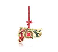 Tipperary Crystal Christmas Tree Decoration, Luxury Hanging Ornament - Perfect for Holiday Décor & Gifting, Joy Gem Decoration