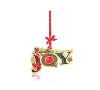 Tipperary Crystal "Joy" Christmas Gem Decoration - Festive Hanging Ornament with Sparkling Detail
