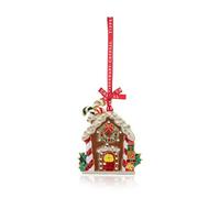 Tipperary Crystal Luxury Sparkle Christmas Hanging Decoration - Gingerbread House with Wreath Design in Star Gift Box Xmas Festive Décor - Christmas Tree Decoration Perfect for Holiday Décor & Gifting