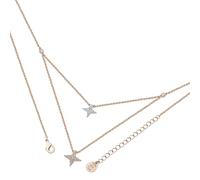 Tipperary Crystal Necklace, Rose Gold Double Floating Pave Star Necklace for Women & Girls - Luxury Irish Jewellery