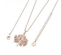 Tipperary Crystal Rose Gold Tree of Life Pendant Necklace for Women with Sparkling White CZ Stones Elegant Symbolic Jewellery Gift