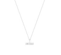 Tipperary Crystal Silver T-Bar Pendant Necklace for Women with Sparkling CZ Stones Elegant Minimalist Jewellery Gift