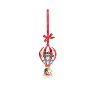 Tipperary Crystal Sparkle Collection Balloon Hanging Decoration | Tipperary Crystal balloon ornament with sparkling accents, red ribbon, star-shaped gift box.