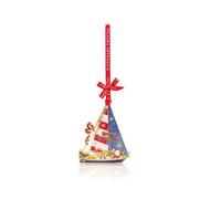 Tipperary Crystal Sparkle Collection Sailboat Hanging Decoration, Red Ribbon, Gift Box