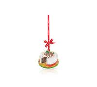 Tipperary Crystal Sparkle Hanging Christmas Cake Ornament, Red Ribbon, Gift Box