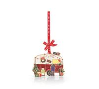 Tipperary Crystal Sparkle Hanging Decoration Caravan With Red Ribbon, Gift Box