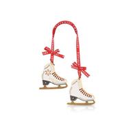 Tipperary Crystal Loved Ones Ice Skate Christmas Decoration - Festive Hanging Ornament with Red Ribbon - Luxury Gift Boxed Keepsake for Christmas Trees, Winter Displays & Seasonal Home Décor