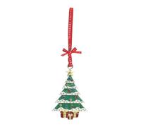Tipperary Crystal Sparkling Christmas Tree Decoration - Festive Hanging Ornament with Colourful Jewelled Design and Gift Detailing