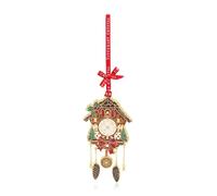 Tipperary Crystal Sparkling Cuckoo Clock Christmas Ornament - Festive Hanging Decoration with Alpine Detail
