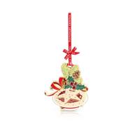 Tipperary Crystal Sparkling Mince Pies Christmas Ornament - Festive Hanging Holiday Decoration