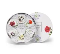 Tipperary Botanical Studio Mug Gift Set of 6 Bone China Mugs 350ml | Tea & Coffee Cups Gift Box Hat Box Packaging | Microwave & Dishwasher Safe