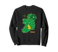 Tipperary Ireland County Map Eire Irish Travel Sweatshirt
