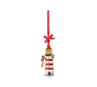 Tipperary Sparkle Hanging Decoration Lighthouse With Red Ribbon And Gift Box