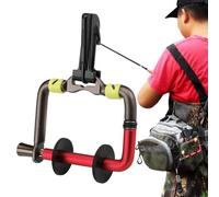 Tippet Spool Holder, Fly Fishing Gear, Anti Slip Base Tool, Quick Access Management, Precision Tension Control, Compact Black Design for Saltwater & Freshwater Anglers