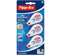 Tipp-Ex Mini Pocket Long Correction Extra Tear-Resistant Tapes - Pack of 3 - Easy To Use - High-Quality - 6 metres