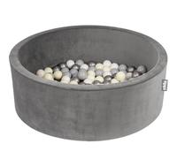 Tippi Baby Ball Pit With Balls Included - Luxury Soft Velvet Ball Pool With 100 Play Balls - Foam Ball Pit For Baby - Size 90 x 30 cm