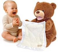 Tippi Peek a Boo Teddy Bear Toy - Interactive Talking Teddy With Comforter - For Newborn Baby Boys or Girls - Soft Toy Peekaboo Bear For Babies 0-12 Months +