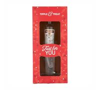 Tipple & Treat Gift Set with Smirnoff Vodka 5 uylian Belgian Chocolate & Tumbler Glass - Perfect Christmas, Birthday & Thank-You Gift by Blue Tree Gifts