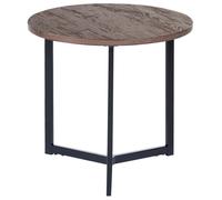 Beliani Side Table TIPPO Dark Brown